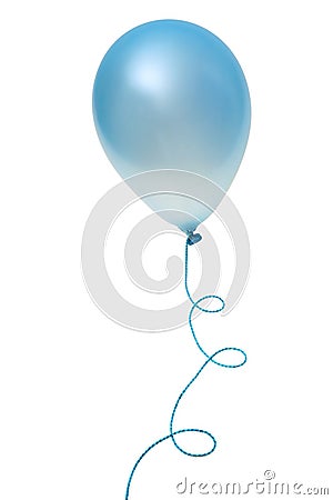 Blue balloon Stock Photo
