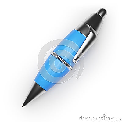 Blue ballpen Stock Photo