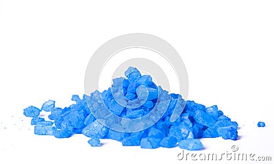Blue bath salt Stock Photo