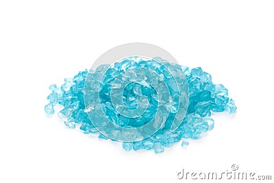 Blue bath salt Stock Photo