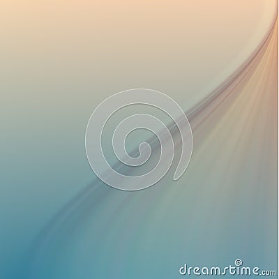 Blue Beige Wave. Abstract Background. Vector Illustration