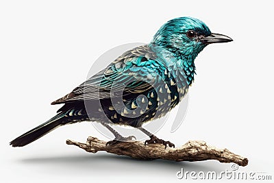 Blue-bellied Starling - Luscinia svecica AI generated animal ai Stock Photo