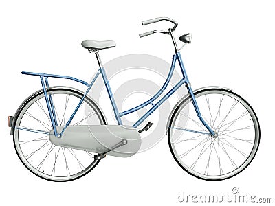 Blue bicycle Stock Photo