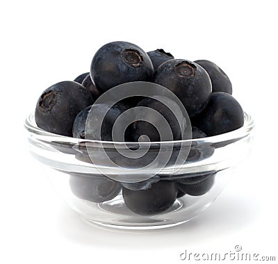 Blue bilberry or whortleberry Stock Photo