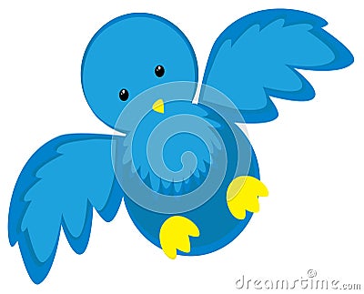 Blue bird Vector Illustration