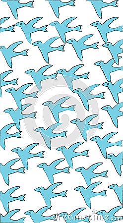 Blue birds bird art abstract brand branding business card clip art Stock Photo