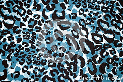 Blue and Black Cheetah print Stock Photo