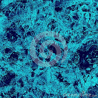 Blue blood veins splatter stained grunge worn texture old paper background Stock Photo