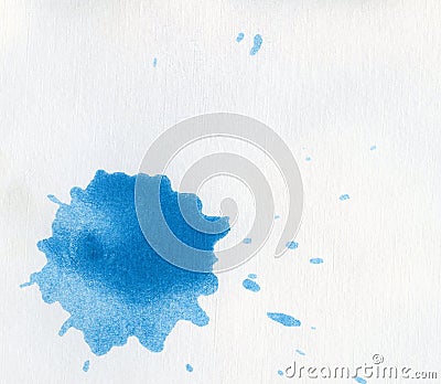 Blue blot Stock Photo