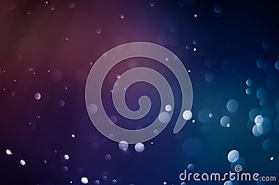 Blue bokeh abstract background. pink blur dark purple Stock Photo