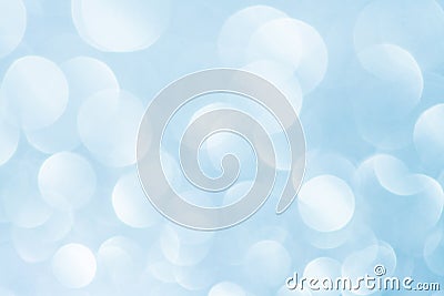 Blue bokeh abstract light background Stock Photo