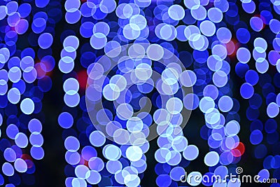 Blue bokeh abstract light background Stock Photo