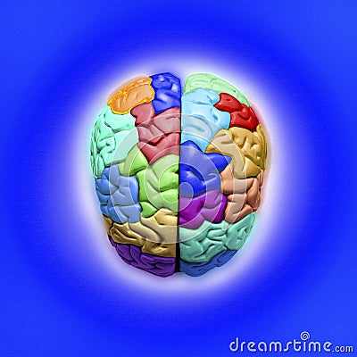 Blue Brain Stock Photo