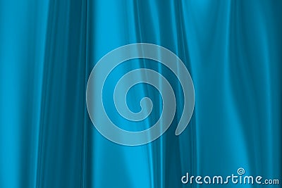 Blue bright curtain for digital show with waves Stock Photo