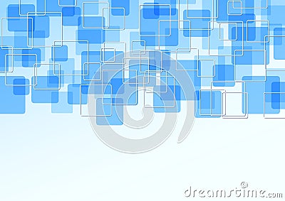 Blue bright tile particle background Vector Illustration