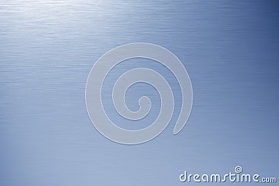 Blue Brushed Metal Stock Photo