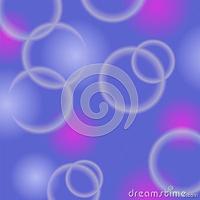 Blue Bubble Pattern Vector Illustration