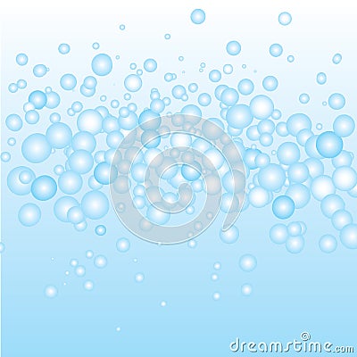 Blue Bubbles Vector Vector Illustration