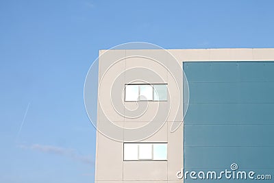 Blue building like sky Stock Photo