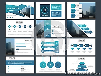 Blue Bundle infographic elements presentation template. business annual report, brochure, leaflet, advertising flyer, Vector Illustration