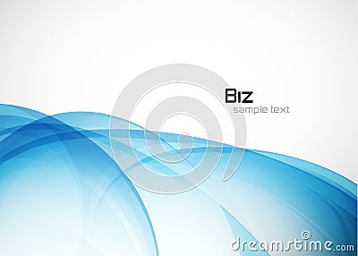 Blue business template Vector Illustration