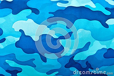 Blue camouflage pattern Stock Photo