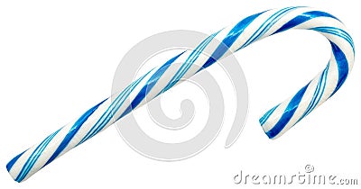 Blue Candy Cane Stock Photo