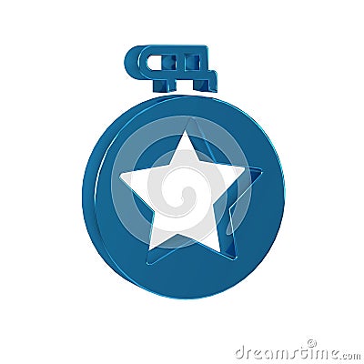 Blue Canteen water bottle icon isolated on transparent background. Tourist flask icon. Jar of water use in the campaign. Stock Photo