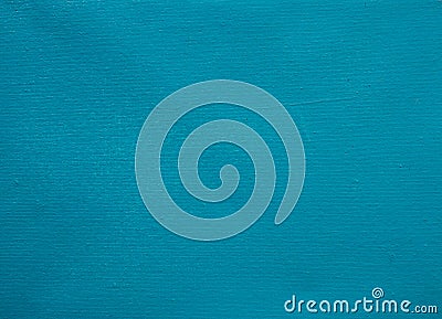 Blue canvas background. Stretched canvas rough texture. Blue teal painted canvas for navy banner template. Stock Photo