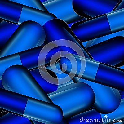 Blue capsule background Stock Photo
