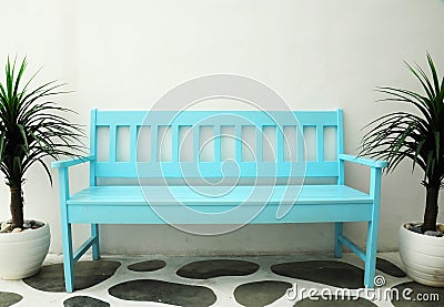 Blue chair Stock Photo