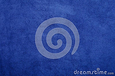 Blue chamois texture, soft background. Stock Photo