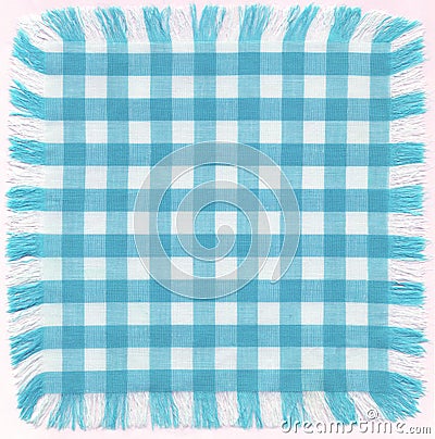 Blue checkered Stock Photo