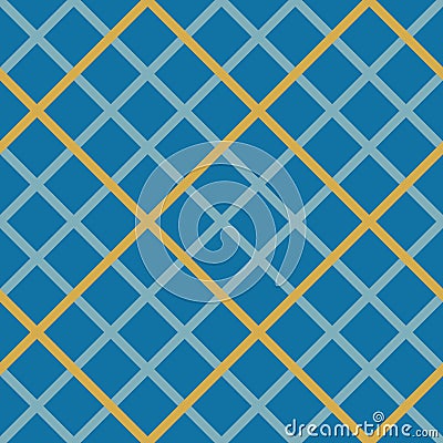 Blue Checkers Seamless Pattern Vector Illustration