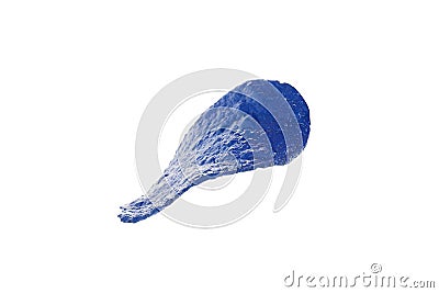 Blue chip isolated on white background Stock Photo