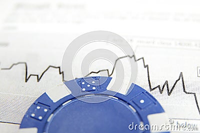 Blue chip stocks Stock Photo