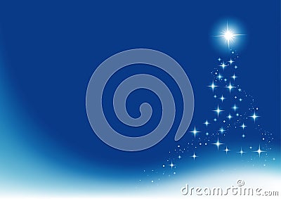 Blue Christmas Vector Illustration