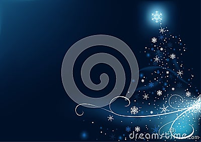 Blue Christmas Vector Illustration