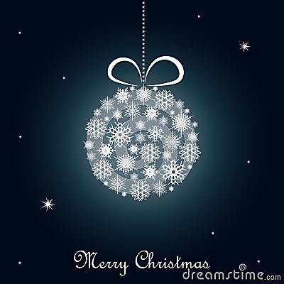 Blue Christmas background Vector Illustration