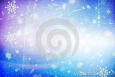 Blue Christmas background snow texture, abstraction, snowflakes Stock Photo