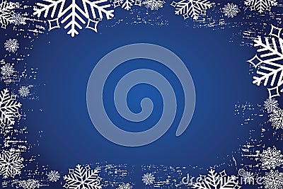 Blue Christmas Background Vector Illustration