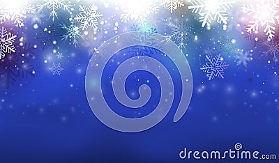 Blue christmas background Vector Illustration