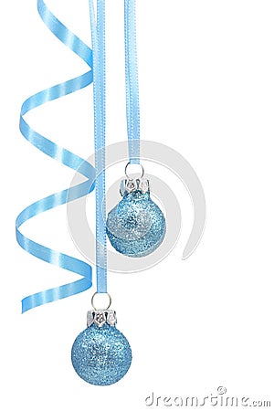 Blue christmas decoration Stock Photo