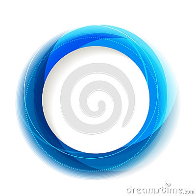 Blue circle frame Stock Photo