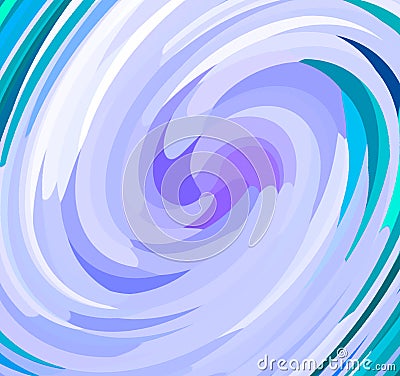 Blue circle spin Stock Photo