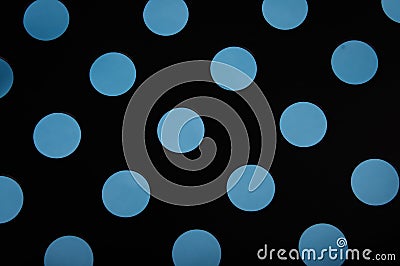 Blue circles on black background texture Stock Photo