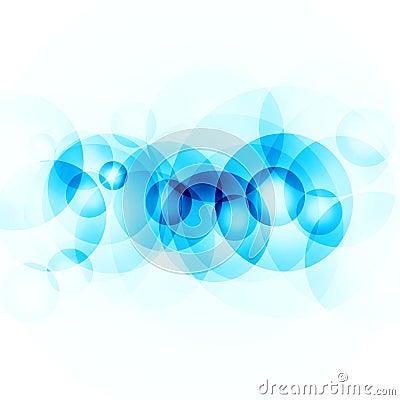 Blue circles on a white background Stock Photo