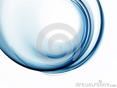 Blue circular abstract motion on white background Cartoon Illustration