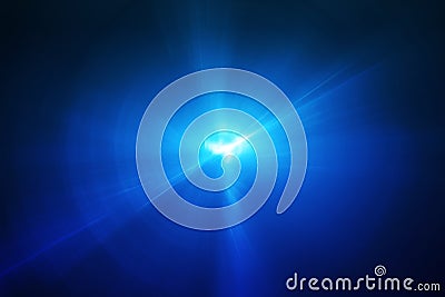 Blue circular glow wave. lighting effect abstract background. Stock Photo