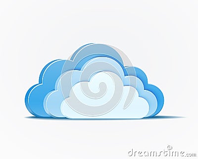 Blue clouds design vector illustration Vector Illustration